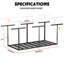Support de rangement pour garage 3x8FT