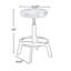 Jin Swivel Counter Height Stool Set Of 2, Dining Adjustable, Brown