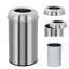 Stainless Steel Open Kitchen Trash Can - 189.3L