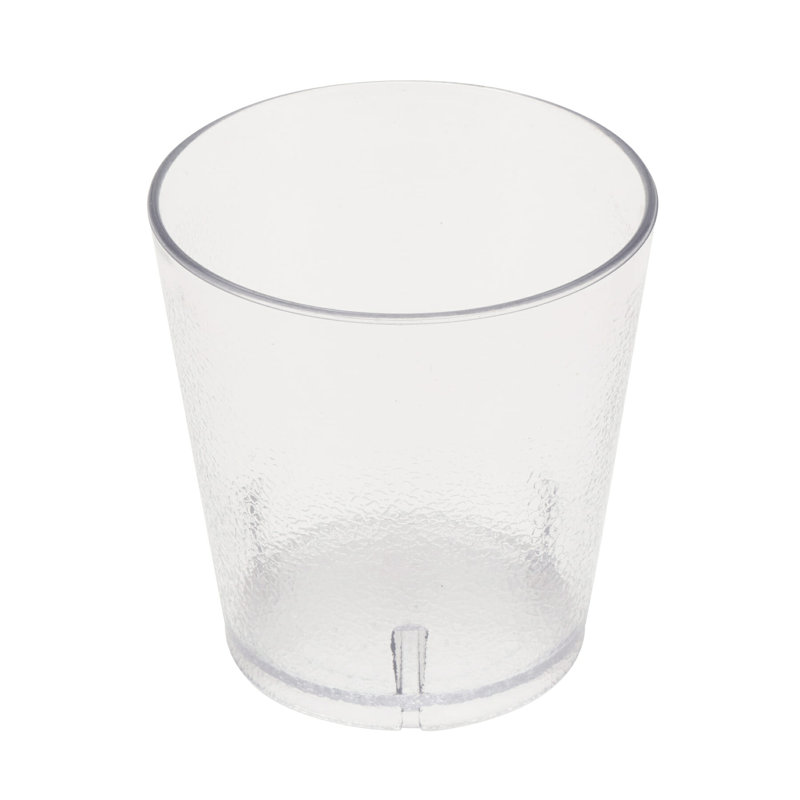 Textured Tumblers - SAN Drinking Glass Set, 9 oz., Clear
