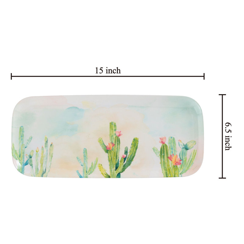2-Piece Cactus Garden 15" Tray
