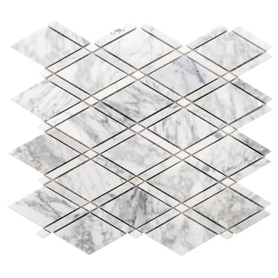 15" X 12" Marble Mosaic Wall Tile