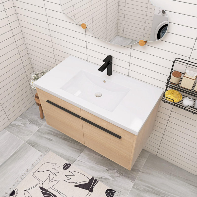 Meuble-lavabo simple avec plateau 35,77 po Sneffels