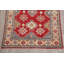 Tapis unique en laine noué à la main Kazak de 4 pi x 5 pi 7 po rouge Nithun