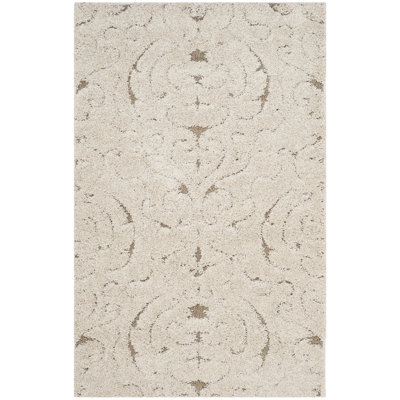 Elwin Shag Performance Damask Rug