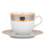 Tasse à thé et soucoupe bohémienne en porcelaine