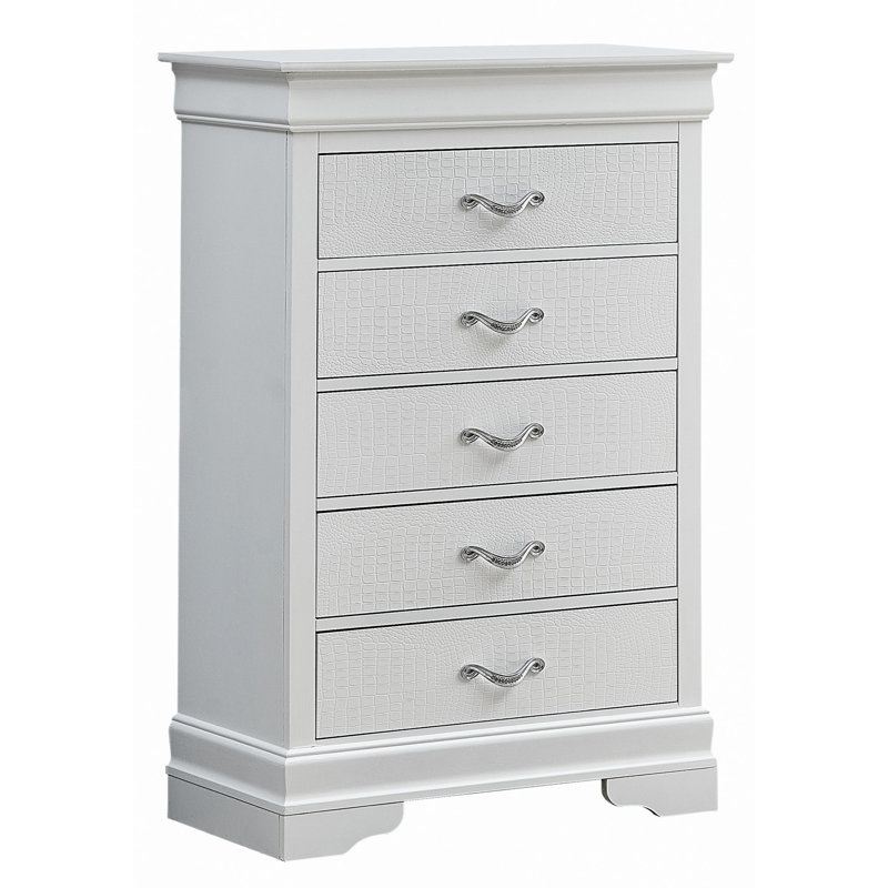 Commode à lingerie 7 tiroirs Citronelle, Blanc 1