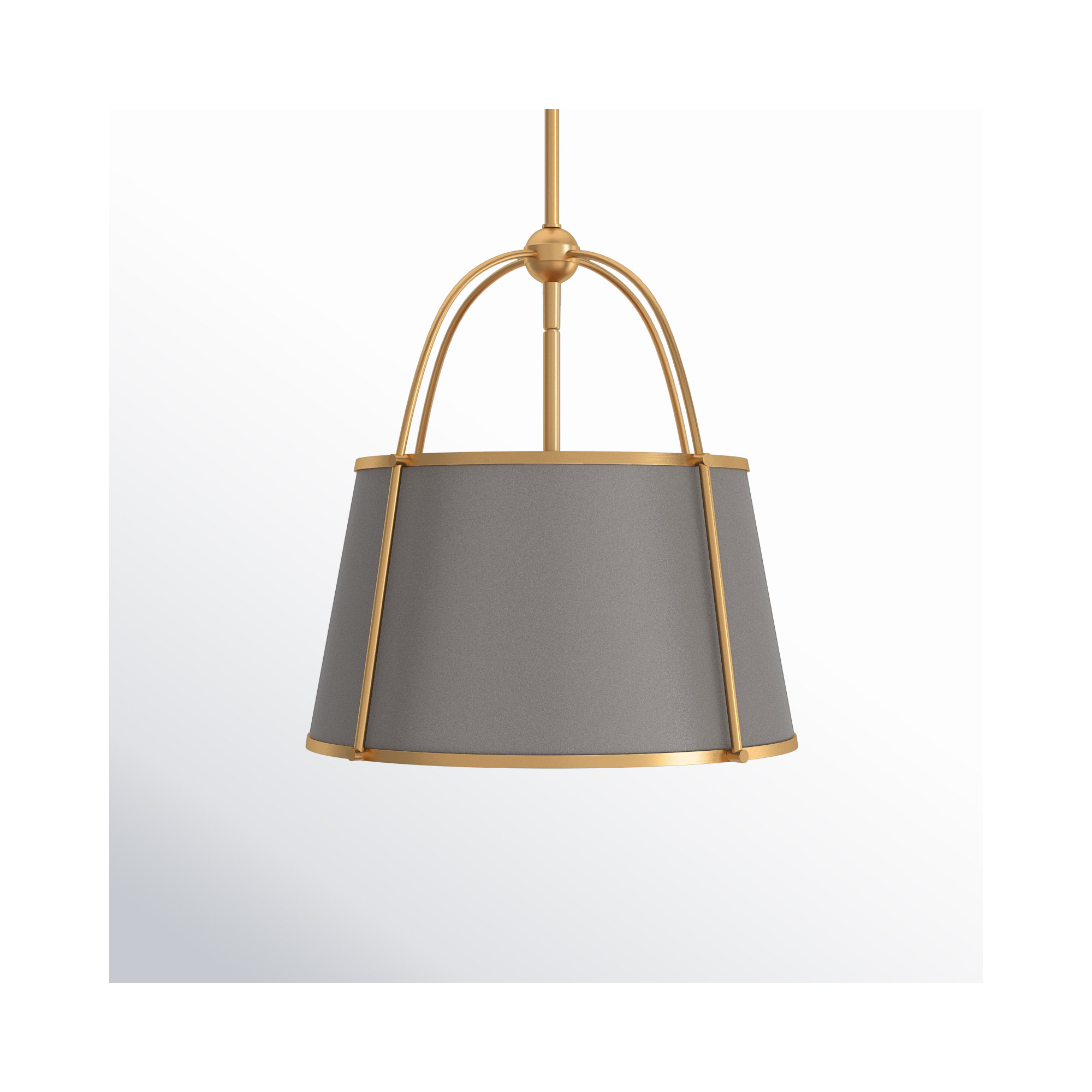 Moxie Single Light Metal Dimmable Pendant, Lacquered Dark Brass