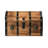 Faux Leather Accent Trunk