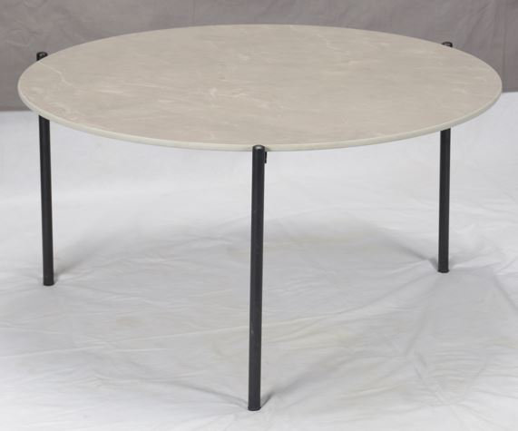 Cloverdales Three Leg Coffee Table, Tan