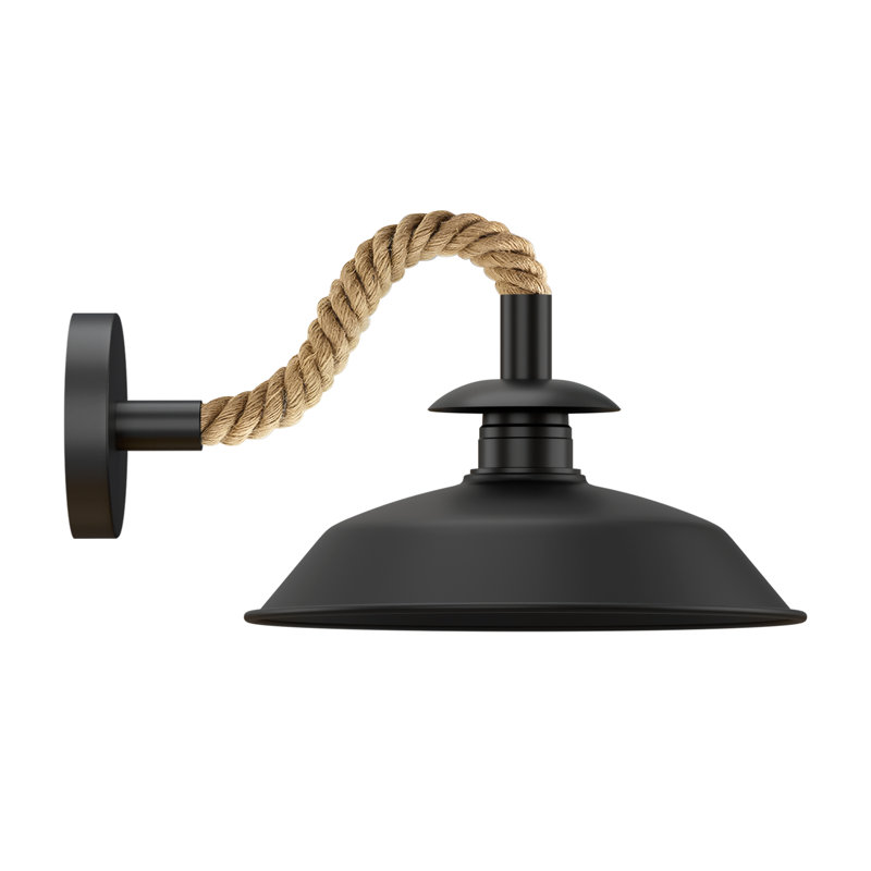 Mairead Armed Sconce, Black, No