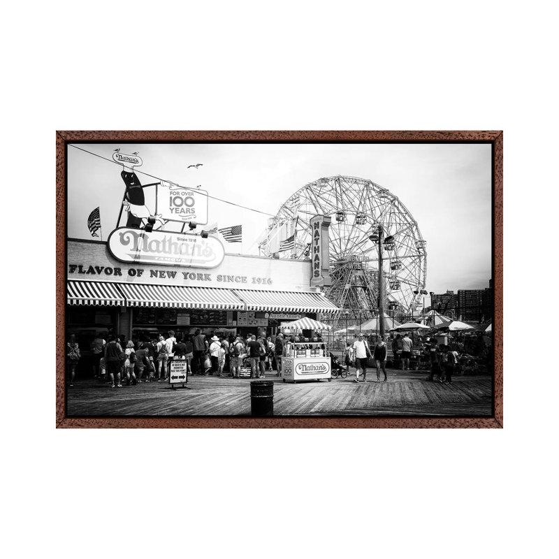 Boardwalk Coney Island by Philippe Hugonnard - Print on Canvas, 45.72cm H x 66.04cm W x 3.81cm D