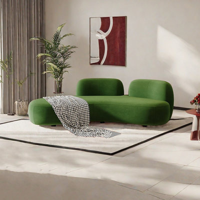 Chaise longue ergonomique avec tissu en flanelle