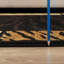 87 po Tapis long rectangulaire long noir X 63 po, style rustique sauvage, teinté zébré 13,9 lb, hauteur de 0,4 po, convient à la maison