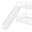 Lit superposé double au-dessus de double avec glissières et barrières de sécurité, blanc-710658979
