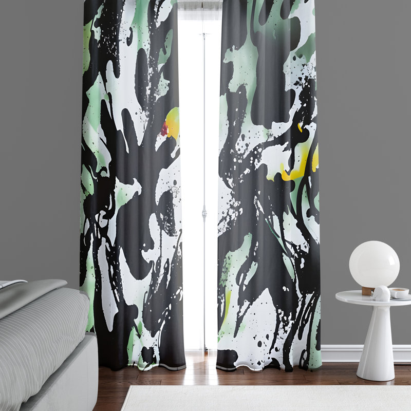 Rideau en polyester Maranta, L 40 po x L 61 po