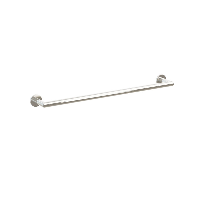 Porte-serviettes Emtek Modern Tubular Brass, Nickel poli, H 2 po x l 26 po x P 3,25 po