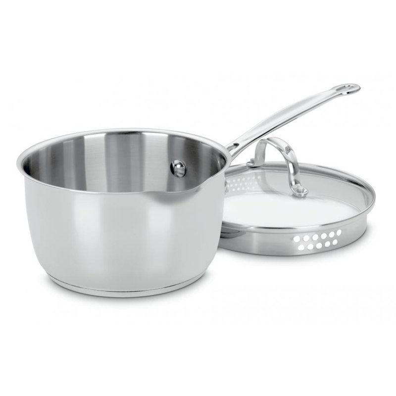 Cuisinart Stainless Steel (18/10) Saucepan with Lid, 2 Qt. Incorrect Joint
