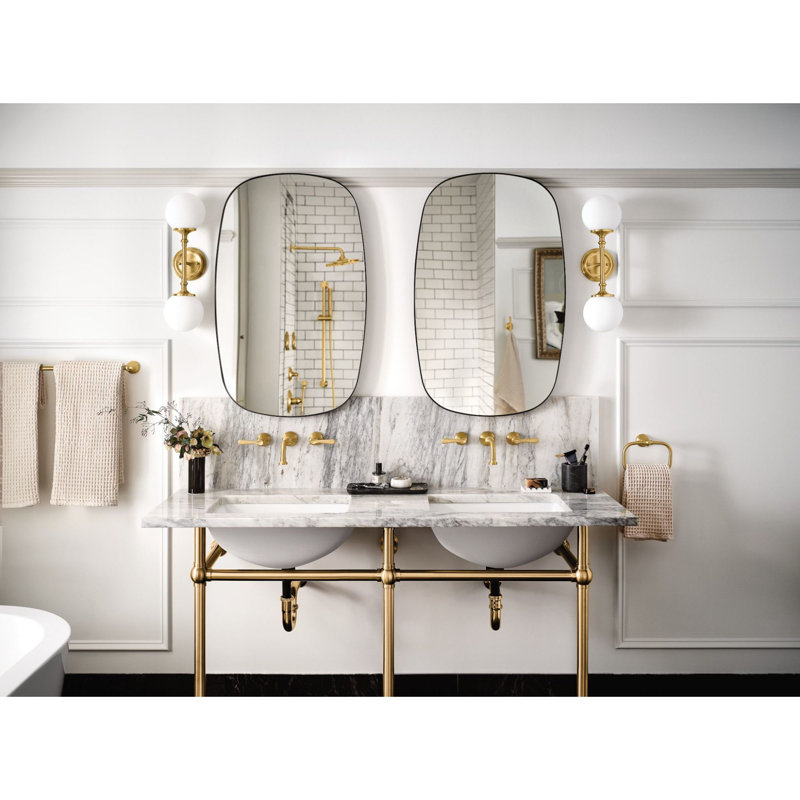 Colinet 24" Wall Mounted Towel Bar, Brushed Gold