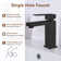 Bathroom Sink Faucet Single-hole Single-handle With Drain Assembly