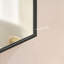 Miroir mural 36 * 22 pouces noir en métal ovale miroir