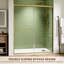 56-60 in. w x 72 in. h semi-frameless double sliding shower door with 1/4 in. tempered clear glass-114500380