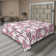 Drap plat à motif floral bohème Ambesonne