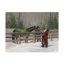  Wrapped Canvas Wall Art - Mary Miller Veazie 'Santa With Horses' Wall Art for Living Room, Bedroom, or Office Décor - 35x47-27484301