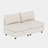 Spacious Modular Sectionals Sofa, Beige Chenille, Modern Home Living