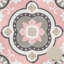 Art Deco 8" x 8" Patterned Porcelain Floor and Wall Tile-87292294