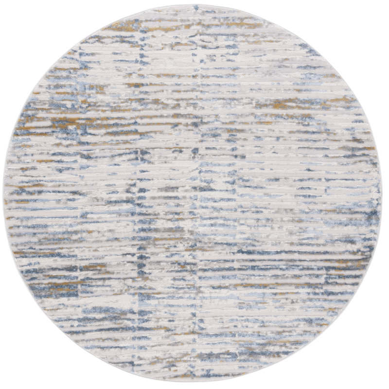 Palma Performance Abstract Rug, Round 6'7"