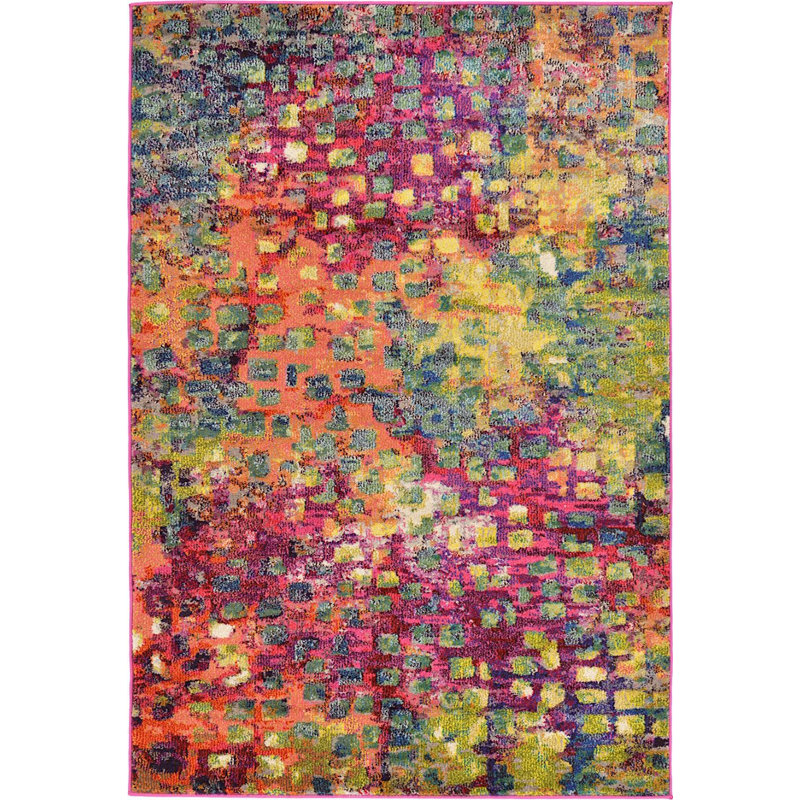 Meadow Abstract Indoor Rug, Rectangle 6' x 9'