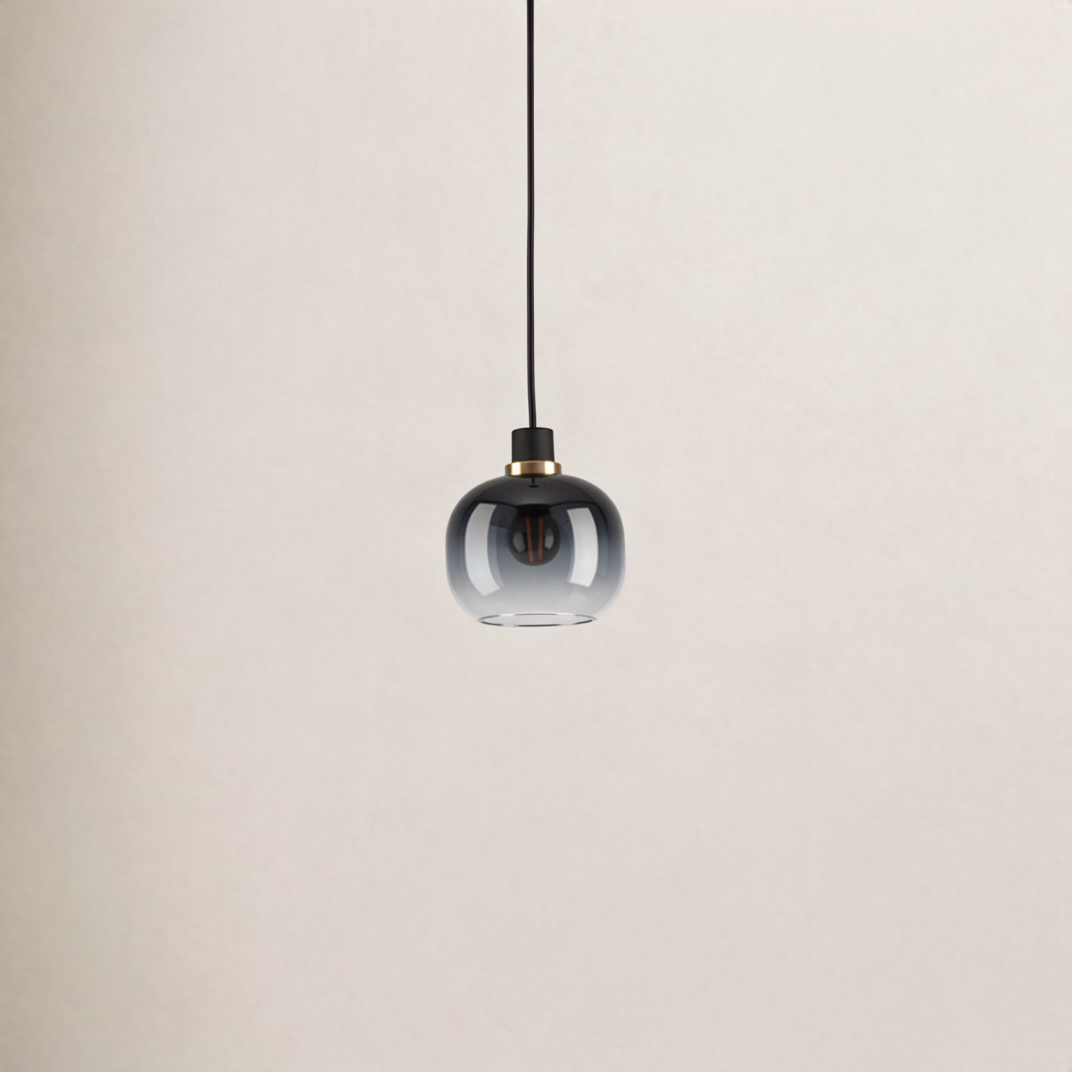 Chittering Single Light Glass Dimmable Pendant