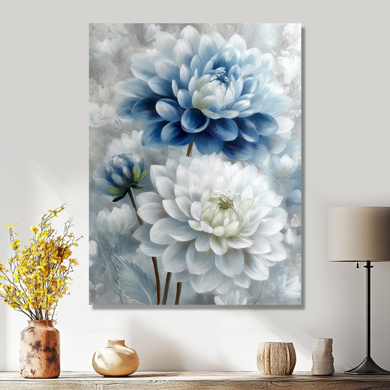 Beautiful Peony Meadows In England - pivoines, décoration murale, art floral encadré blanc, H 20 po x l 12 po, Toile tendue