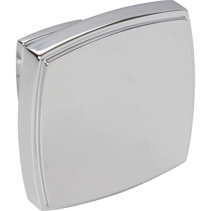 Square Knob, Polished Chrome