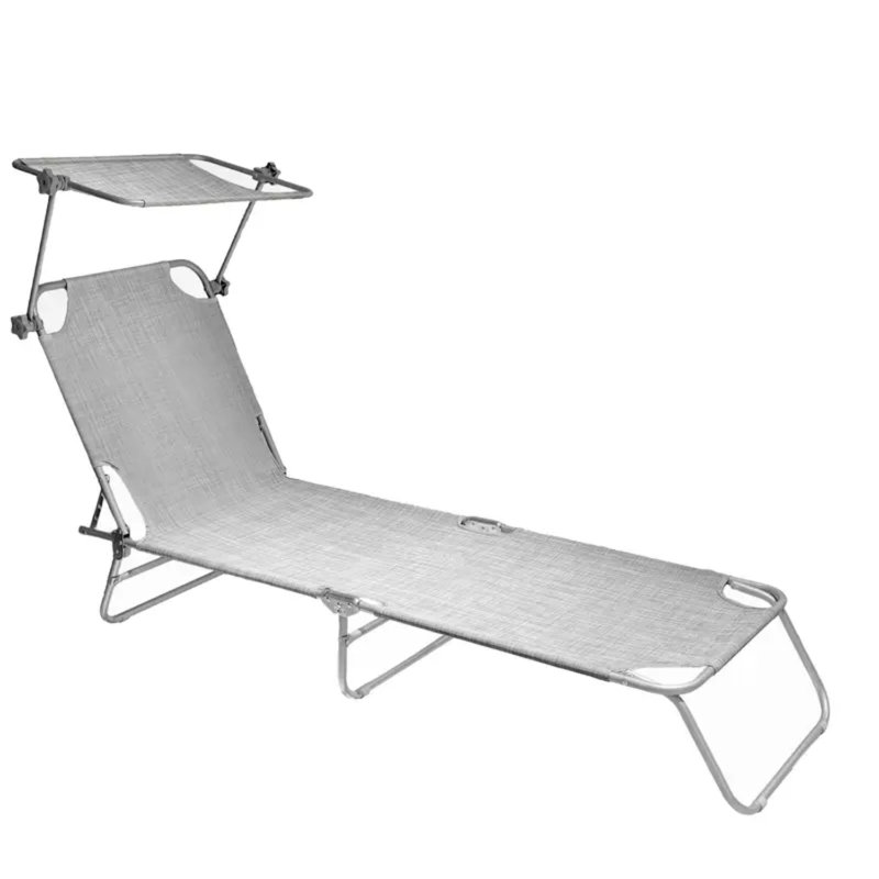Outdoor Lounge Chair, Light Grey