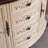 Rustic Corner Cabinet with Vintage Handles-105297784