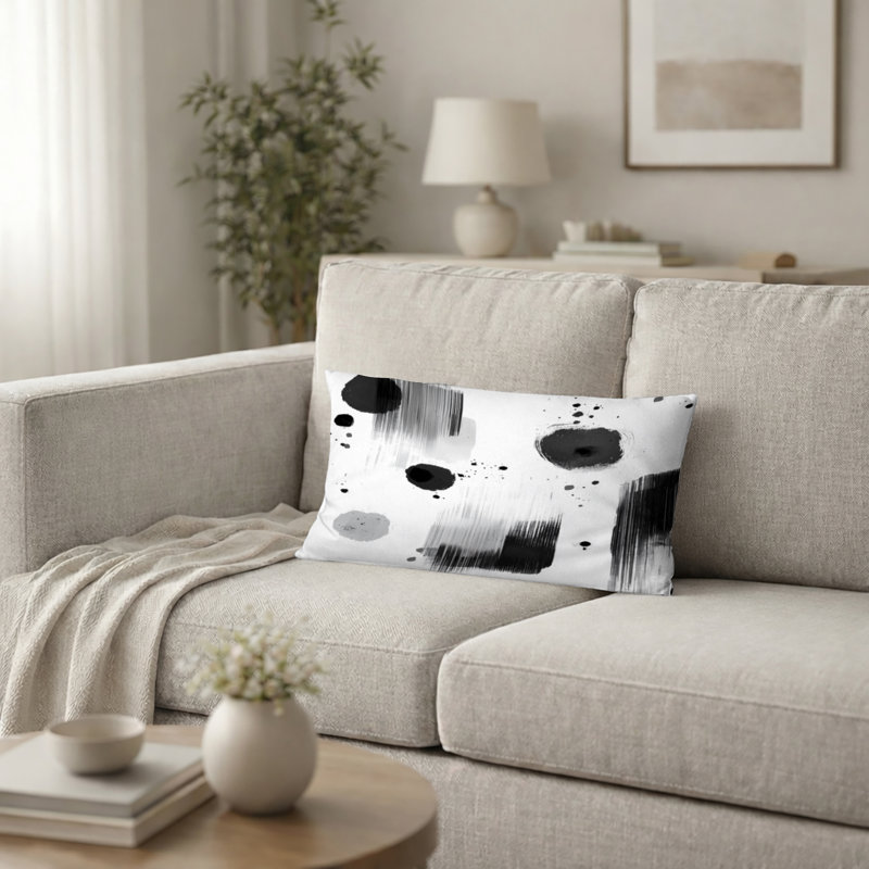 Coussin décoratif moderne Modern, H 12 po x l 20 po