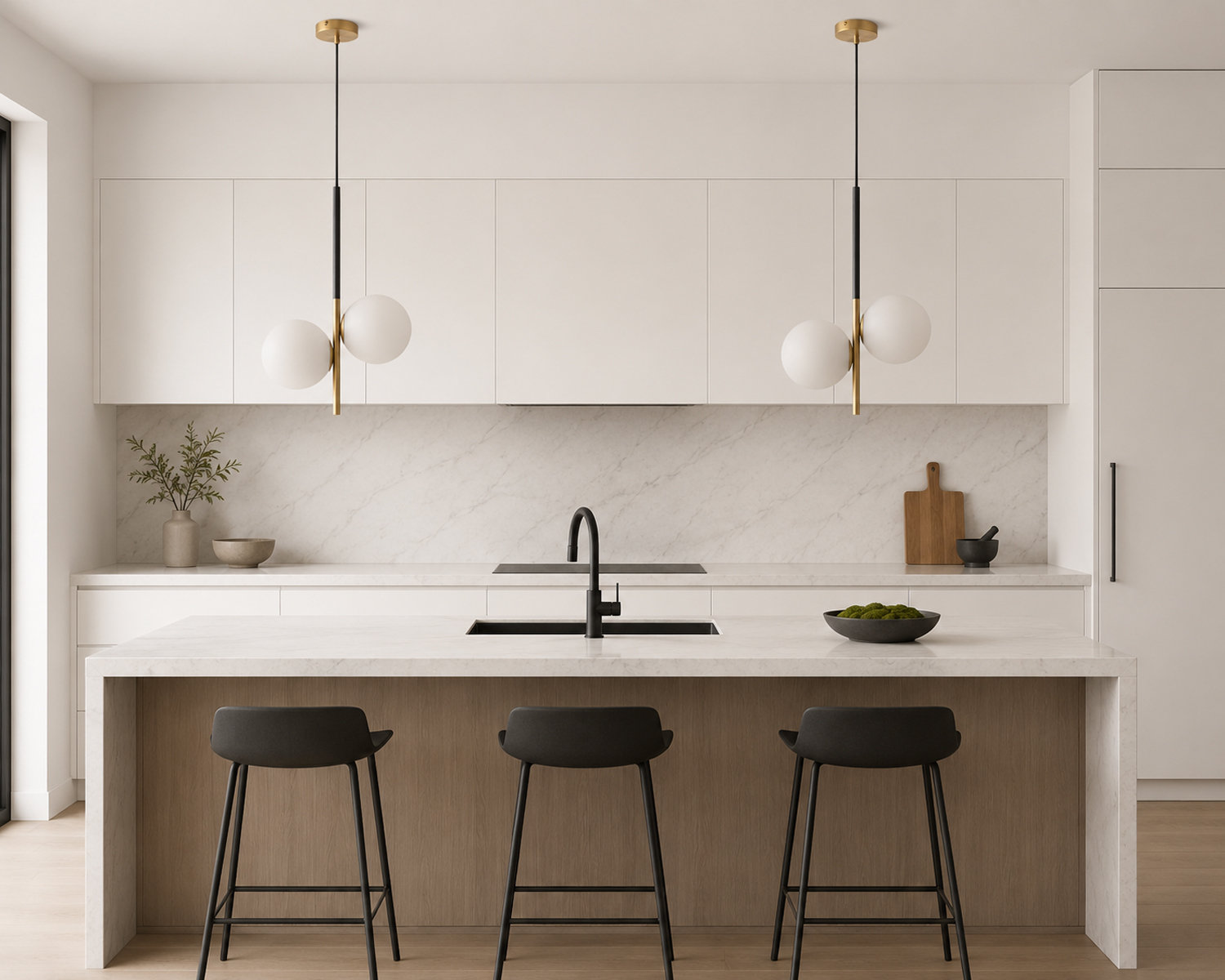 Drake Dimmable Globe 2-Light Pendant