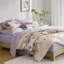 Édredon simple à motif floral avec draps de lit taupe, édredon dans un sac, 1 taie décorative, drap plat, taie d'oreiller ajustée, imprimé en microfibre, drap à motif de losanges, rembourrage, lavable et microfibre brossée,