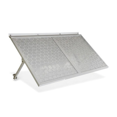 White Haze Metal Awning 5.6 - Exterior Aluminum With Contemporary Solid Powder Coat, Continuous Hinge, Included Stainless Steel Hardware, Pre Engineered For Outdoor Conditions, 66 In Wide, 34.6