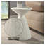 Table d'appoint blanche Duane