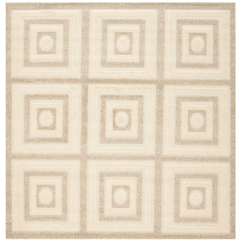 Tapis performance géométrique York, Carré 6 pi