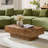 43" Rectangle MDF Coffee Table With Burl Wood Veneer-1194020372