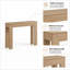 Simple, étroite, console en bois naturel, table d'appoint ultra-mince de 47,3 pouces pour l'entrée, table de rangement multifonctionnelle anti-collision pour les petits appartements