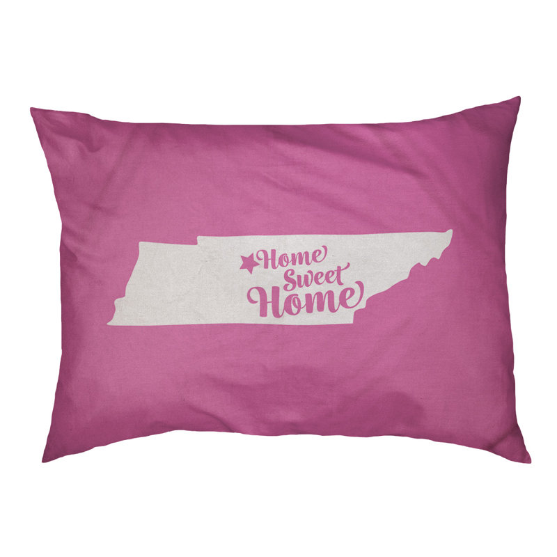 Coussin stylisé pour la maison Nashville, Petit (L 18 po x l 28 po), Rose