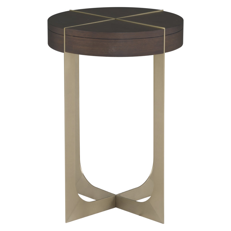 Goddard Round Drink Table, 23" H x 16" W x 16" D