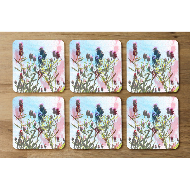 Square 6 Piece Coaster Set