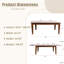 Grande table de salle à manger extensible pour la cuisine et la salle à manger-258485168