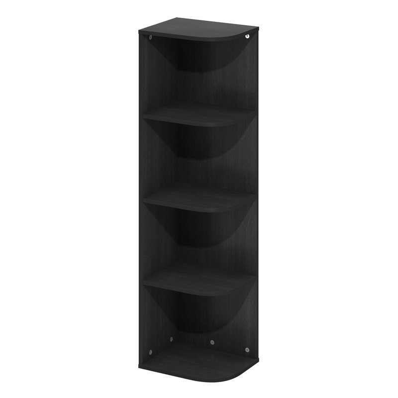 Bibliothèque standard Cresta, Noir, (4 tablettes) H 41,4 po x l 12,01 po x P 9,3 po